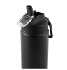 Mainstays 24 oz Stainless Steel Sip Water Bottle, Black