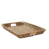 Better Homes & Gardens Beige and Black Resin Rattan Rectangular Serving Tray