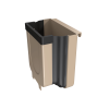 Brown Mini Trash Can For Kitchen Garbage Bin , Brown