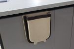 Brown Mini Trash Can For Kitchen Garbage Bin , Brown