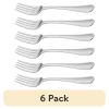 (6 pack) Fleetline Stainless Steel Dinner Fork 3 Piece Set Silver