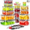 40 PCS Food Storage Containers with Lids Airtight Plastic Storage Meal Prep