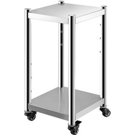 VEVOR Rice Warmer Stand 14" x 14" Restaurant Equipment Stand All Stainless Steel Sushi Warmer Stand Two Undershelf Commercial Kitchen Equipment S