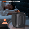 Mini Fridge, 4 Liter 6 Can Small Refrigerator For Beverage Skincare & Cosmetic, AC DC Cooler & Warmer