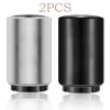 2pcs Automatic Push-Pop Bottle Opener Set - Magnetic Cap Catcher & One-Handed Spring Design for Home/Restaurant Use