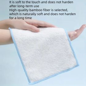 5pcs Of 10 Non-stick Rags, Kitchen Scouring Pads, Bamboo Fiber Brush Dishes, Household Cleaning Wipes, Bamboo Fiber Dishcloths