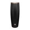 24 oz Stainless Steel Beer Glass With Lid, Black
