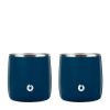 Stainless Steel Rocks Glass, Set of 2 - Navy