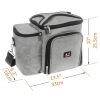 Meal Prep Lunch Box 3 piece set Insulated Lunch Box For Women Men 3 Bento Style Containers Inside Large Lunch Bag  BPA Free Microwave Dishwasher Safe