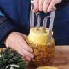 1pc Stainless Steel Pineapple Meat Extractor, Pineapple Knife, Pineapple Core Peeler For Home, Restaurant, Kitchen Utensils, 7.87"×3.94"×3.94"