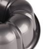 10" Round Nonstick Carbon Steel Fluted Cake Pan, Gray