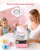 Commercial Cotton Candy Machine Electric Sugar Floss Maker Stainless Steel Pink
