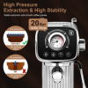 W1002P292362  20Bar Compact Italian coffee machine with milk frother, dual-lens option