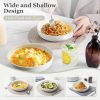 HaWare Pasta Bowls Set of 4, 33oz Large Salad Bowls for Home Kitchen, Ceramic Serving Plates for Soup, Cereal