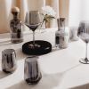 23 fl oz Smoke Iridescent Angled Wine Glasses, Set of 4