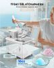 Commercial Ice Crusher 661LBS/H Electric Snow Cone Maker Shaved Ice White