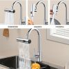 3 in 1 Large-Scale 360Â° Waterfall Kitchen Faucet - Touch-Controlled, Swivel Spout, Extender for Kitchen Sink