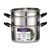 Stainless Steel 3 Quart Steamer & Double-Boiler, 4 Piece