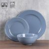 12-Piece Stoneware Dinnerware Set Blue