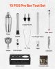 Cocktail Shaker Set 13 Pcs Bar Tool Set Stainless Steel Bartender Kit Silver
