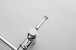 Pot Filler Faucet Wall Mount Pot Filler Faucet, Modern Brass Pot Filler Two-Attachment Wall Mount Folding Kitchen Pot Filler Swing Arm