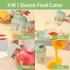 4-in-1 Electric Food Processor – Grind, Slice