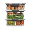 Food Storage Containers, 12 Piece Sandwich and Salad Lunch Kit, Leak-Proof, BPA Free, Clear Tritan Plastic