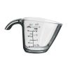 (4 pack) 1/4C Plastic Mini Measuring Cup, Black/Transparent