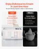 2 Quart Automatic Ice Cream Maker with Built-in Compressor No Pre-freezing