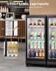 Commercial Merchandiser Refrigerator 5.7 CU.FT Glass Door Beverage Refrigerator
