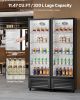 Commercial Merchandiser Refrigerator 11.47 CU.FT Glass Door Beverage Fridge