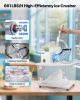 Commercial Ice Crusher 661LBS/H Electric Snow Cone Maker Shaved Ice White