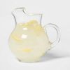 90.6 fl oz Glass Round Pitcher with Handle - Traditional Clear Beverage Server