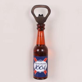 1pc Magnetic Beer Bottle Opener - Perfect Housewarming, Birthday, and Men's Gift - Easy to Use and Stylish (Material: Polypropylene + Magnet, Color: 1664)