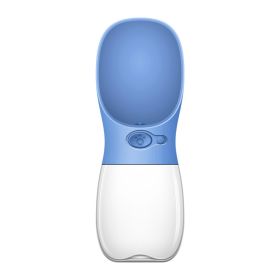 Pet Water Cup Outdoor Portable Water Bottle (Style: 350ML, Color: Sea Blue)