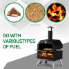 51749234  Cooking Pizza Machine-12-inch Automatic Rotating Pizza Oven with Foldable Legs
