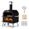 51749234  Cooking Pizza Machine-12-inch Automatic Rotating Pizza Oven with Foldable Legs