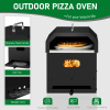 51749234  Cooking Pizza Machine-12-inch Automatic Rotating Pizza Oven with Foldable Legs