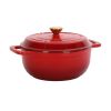 6 Quart Pot with Lid and Dual Handles for Stews/Roasting