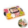Snack Platter Organizer Storage Box with Lid for Candy Nuts