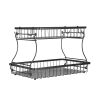 Fruit Basket Bowl Kitchen Countertop Storage Stand Holder