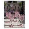 Paisley Plastic Wine Glasses Set of 4 (13oz), BPA Free Acrylic Wine Glass Set, Unbreakable Red Wine Glasses, White Wine Glasses