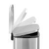 Trash Can 13.2 gallon Black Stainless Steel Step On Kitchen Garbage Can