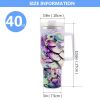 1pc 40oz Water Bottles,5D Little Turtle Series Tumbler,Large Capacity Stainless Steel Tumbler Insulation Cup With Lid And Straw For Women,Camping