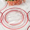 The plastic dinner plate set is suitable for a gathering of 50 people