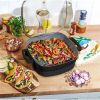 5-in-1 Electric Expandable Skillet;  Black Sesame | White Icing