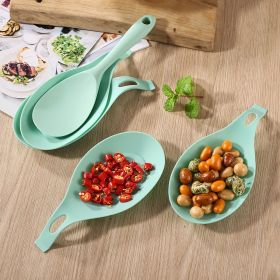 1/2pcs Silicone Utensil Rest With Drip Pad For Multiple Utensils; Heat-Resistant; Spoon Rest & Spoon Holder For Stove Top; Kitchen Utensil Holder For (size: 2pcs-Kitchen Mat Green)