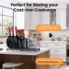 Expandable Pot Lid Organizer, Pots and Pans Lid Rack, Adjustable Pot Lid Holders for Cabinet, Clearance