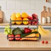 Fruit Basket Bowl Kitchen Countertop Storage Stand Holder