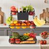Fruit Basket Bowl Kitchen Countertop Storage Stand Holder